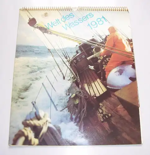 DDR Welt des Wasser Kalender  1981 vollständig