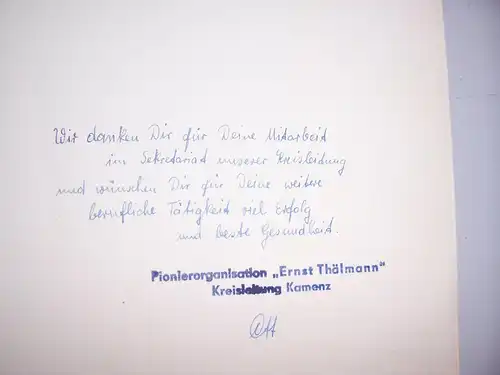 Seid bereit zum Kampf für die Sache Ernst Thälmanns ! 1958 DDR !