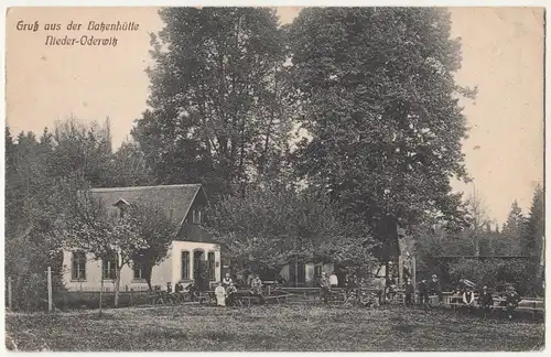 Ak Gruss aus der Batzenhütte Nieder Oderwitz Oberlausitz um 1910 ! (A2183