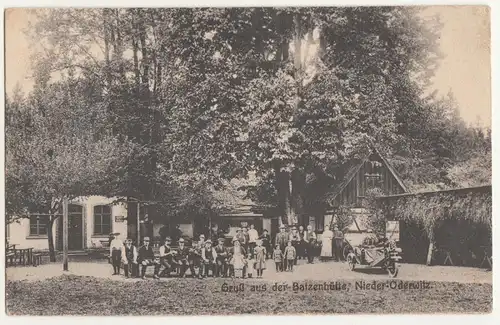 Ak Gruss aus der Batzenhütte Nieder - Oderwitz Oberlausitz Personen 1921 (A2180