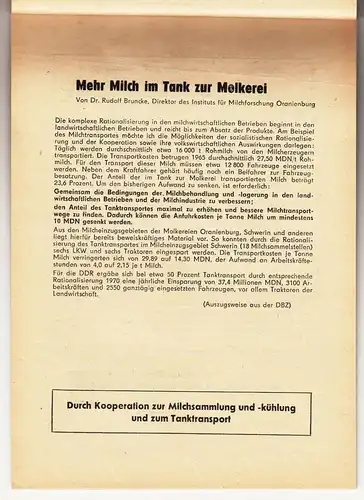 Kalender 1967 Steigerung Rohmilchmenge Genossenschafts Bauer Molkerei ! (H2