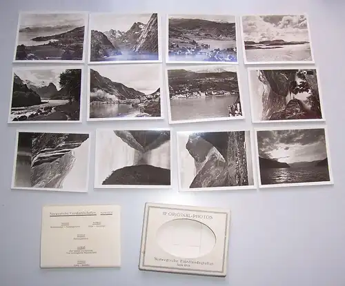 2 Bildermappen Kauffotos Norwegen Norge norway Fjorde um 1935 Souvenirs !