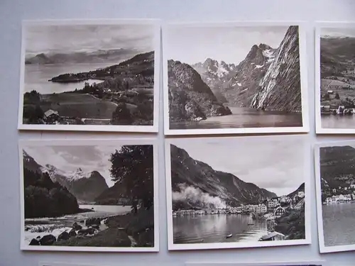 2 Bildermappen Kauffotos Norwegen Norge norway Fjorde um 1935 Souvenirs !