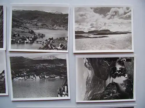 2 Bildermappen Kauffotos Norwegen Norge norway Fjorde um 1935 Souvenirs !