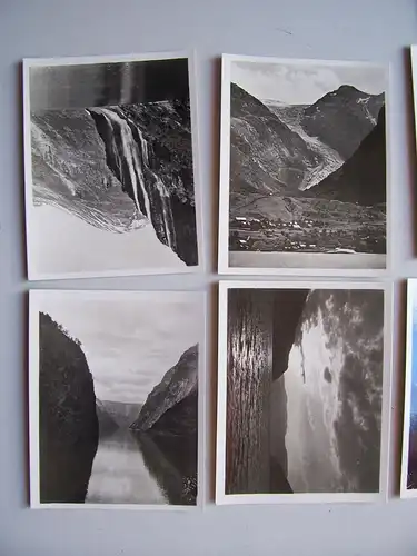 2 Bildermappen Kauffotos Norwegen Norge norway Fjorde um 1935 Souvenirs !