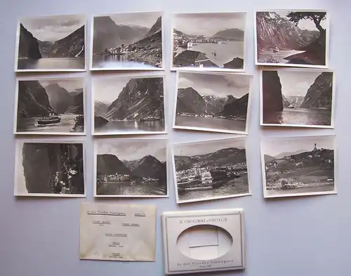 2 Bildermappen Kauffotos Norwegen Norge norway Fjorde um 1935 Souvenirs !