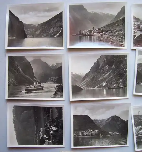 2 Bildermappen Kauffotos Norwegen Norge norway Fjorde um 1935 Souvenirs !