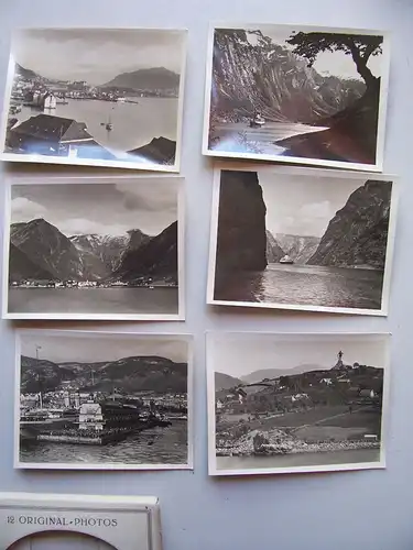 2 Bildermappen Kauffotos Norwegen Norge norway Fjorde um 1935 Souvenirs !