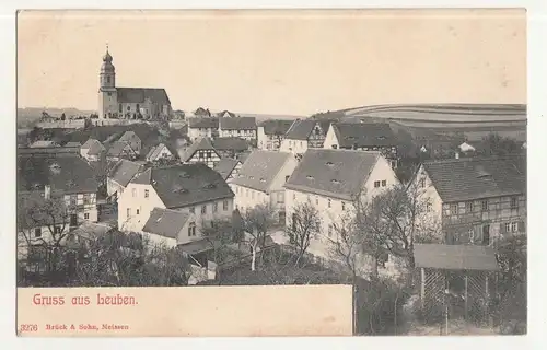 Litho Ak Gruss aus Leuben bei Riesa Schleinitz 1903  ! (A598