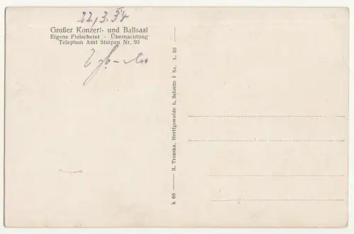 Ak Gasthof zum Erbgericht Langenwolmsdorf bei Stolpen Neustadt um 1925 