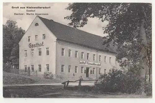 Ak Gruß aus Kleinwaltersdorf / Freiberg Gasthof um 1925 ! (A1256