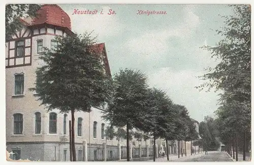 Ak Neustadt in Sachsen bei Stolpen Königstrasse 1907 ! (A892