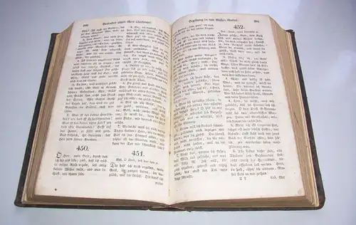 Dresdner Gesangsbuch auf höchsten Befehl 1853 Teubner Ledereinband 