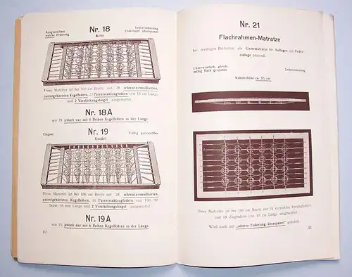 2 alte Matratzen Kataloge Rudolf Stübner Langenwetzendorf & Otto Wagner Mehla !