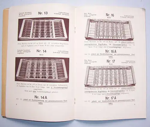 2 alte Matratzen Kataloge Rudolf Stübner Langenwetzendorf & Otto Wagner Mehla !