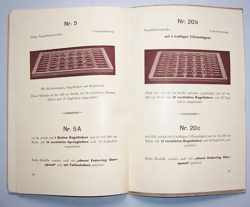 2 alte Matratzen Kataloge Rudolf Stübner Langenwetzendorf & Otto Wagner Mehla !