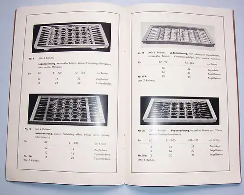 2 alte Matratzen Kataloge Rudolf Stübner Langenwetzendorf & Otto Wagner Mehla !