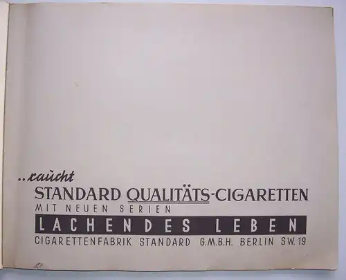 Standard Bilder die Vierradbremse Lachendes Leben Cigarettenfabrik Berlin 1930er