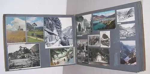 Großes Album Fotos Ansichtskarten Prospekte Österreich Wien Alpen vor&nach 1945