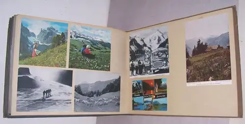 Großes Album Fotos Ansichtskarten Prospekte Österreich Wien Alpen vor&nach 1945