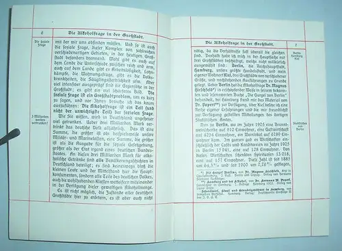 Alkoholfrage in der Großstadt 1911 Alkoholiker Literatur 2 Hefte