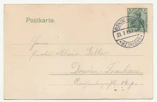 Kolo. Ak Dresden Kleinzschachwitz Kurhaus 1913 ! (A1653