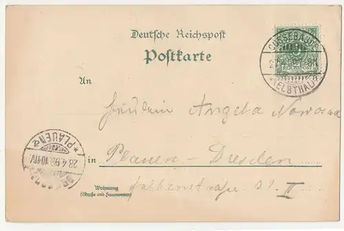 Vorläufer Litho Ak Cossebaude 1899 