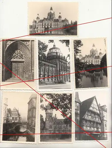 7 x Foto Hannover Stadtansichten um 1930/35 ! (F1908