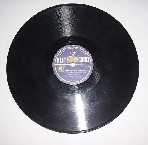 Schellackplatte Johannes Heesters Mexikanische Serenade u Miramare 