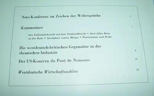 8 x Deutsches Wirtschaftsinstitut Bericht 1959 /60 DDR BRD interessant !