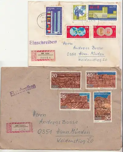 3 x DDR R-Briefe 1969 / 1970 Einschreiben ! (D