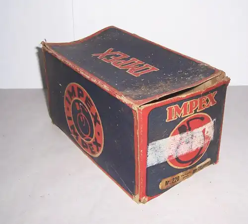 Leerer Originalkarton Impex Fahrrad um 1930 Oldtimer Accessoire 