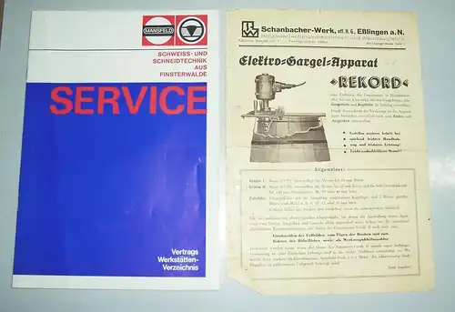 Konvolut Werbe Prospekte Blätter teils vir 1945 teils DDR & BRD * Fundgrube?! (D