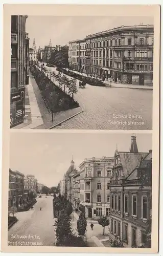 Ak Schweidnitz Friedrichstrasse Świdnica Nieder Schlesien polska um 1930 (A1633