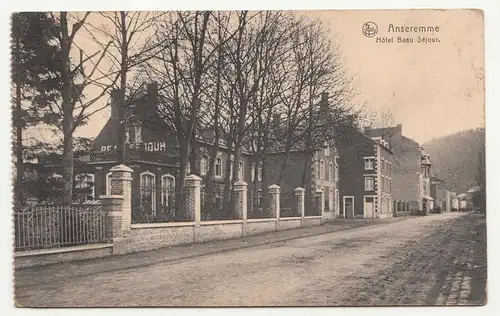 Ak Anseremme Hotel Beau Sejour Belgien Belgium 1914 IWW !