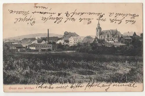 Litho Ak Gruss aus Wilthen Kreis Bautzen 1910  A1596