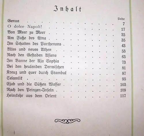 Johannes Mayrhofer - Zauber des Südens - Reise Literatur 1919 !