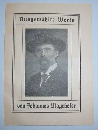 Johannes Mayrhofer - Zauber des Südens - Reise Literatur 1919 !