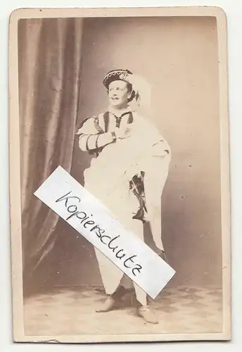 CdV Foto Schauspieler Kostüm Model & Jacob Wiesbaden um 1870 ! (F1706