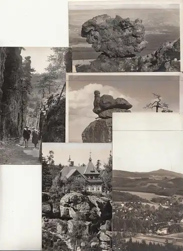 Konvolut Fotos Zittauer Gebirge Lausche Waltersdorf Oybin Felsen um 1930 !