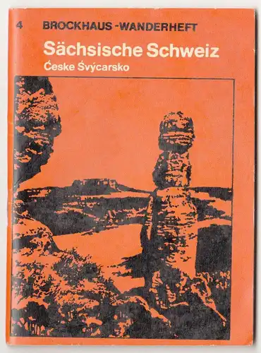 Brockhaus Wanderheft Nr. 4 Sächsische Schweiz 1973 DDR 