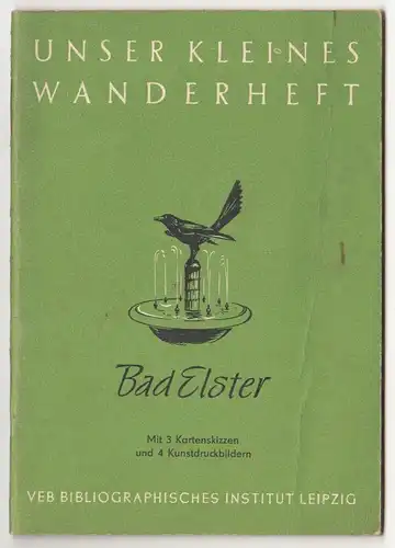 Bad Elster * Unser kleines Wanderheft 8 / 1953 frühe DDR !