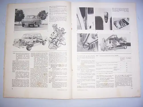 DDR Zeitschrift KFZ Kraftfahrzeugtechnik 1  1966 Skoda 1000 MB 1. Teil