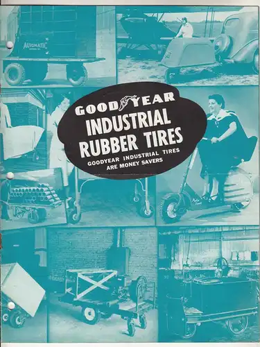 Prospekt Goodyear Industrie Räder Reifen industrial wheels um 1935 ! (D)