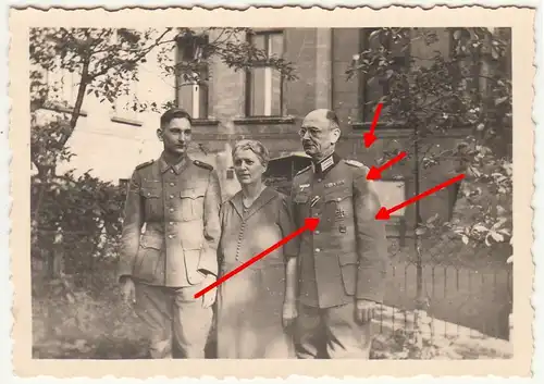 Foto Major ? mit Orden & Bandspange 1942 IIWW ! (F1027