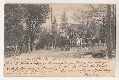Litho Ak Chemnitz Waldschänke 1906 ! (A1501