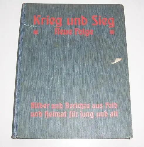 Krieg & Sieg Neue Folge Beilage Jugendkalender Ernst Thiene 1916 IWW Kinderbuch