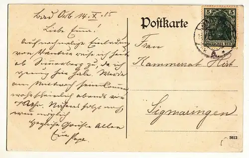 Bad Orb Badehotel Schneeweis und Müller 1915 Ansichtskarte