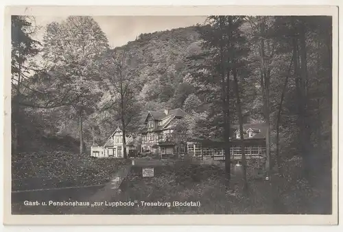 Ak Gast - und Pensionshaus zur Luppbode Treseburg Bodetal Harz 1931