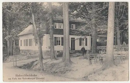 Ak Hochwaldschänke am Fuße des Valtenberges Lausitz bei Neustadt Sachsen 1910er